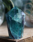 Chunky rainbow fluorite tower 16