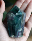 Chunky rainbow fluorite tower 16