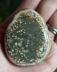 Old stock ocean jasper pocket stone OS1