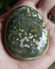 Old stock ocean jasper pocket stone OS1