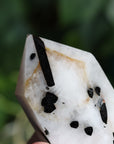 Black tourmaline in quartz tower 1 new