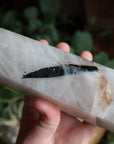 Black tourmaline in quartz tower 3