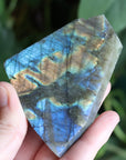 Semi polished labradorite slab 8