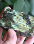 Semi polished labradorite slab 9