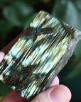 Semi polished labradorite slab 9