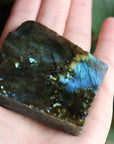 Semi polished labradorite slab 10