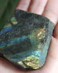 Semi polished labradorite slab 10