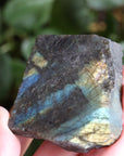 Semi polished labradorite slab 10