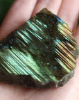 Semi polished labradorite slab 12