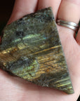 Semi polished labradorite slab 12