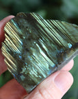 Semi polished labradorite slab 12