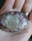 Flower agate pocket stone 10