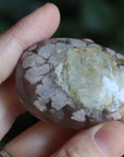 Flower agate pocket stone 10