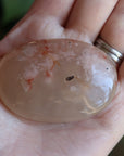 Flower agate pocket stone 11 new