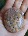 Flower agate pocket stone 12