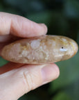 Flower agate pocket stone 12