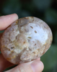 Flower agate pocket stone 12