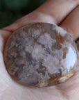 Flower agate pocket stone 13