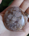 Flower agate pocket stone 13