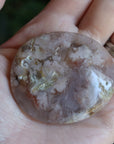 Flower agate pocket stone 14