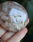 Flower agate pocket stone 14