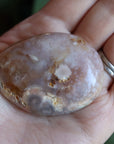 Flower agate pocket stone 15