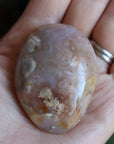 Flower agate pocket stone 15