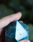 Blue apatite tower 15