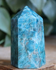 Blue apatite tower 15