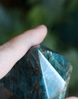 Blue apatite tower 16