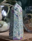 Ruby in fuchsite and kyanite tower 2