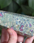 Ruby in fuchsite and kyanite tower 2