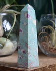 Ruby in fuchsite and kyanite tower 3