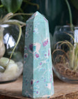 Ruby in fuchsite and kyanite tower 3