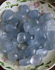 Celestite tumbled stone