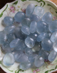 Celestite tumbled stone