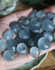 Celestite tumbled stone