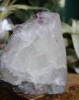 Amethyst cut base with calcite 6