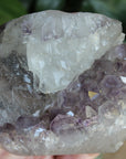 Amethyst cut base with calcite 6