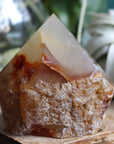 Semi polished carnelian tower 2