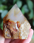 Semi polished carnelian tower 2