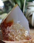 Semi polished carnelian tower 4
