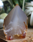 Semi polished carnelian tower 4