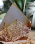 Semi polished carnelian tower 4