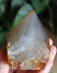 Semi polished carnelian tower 4