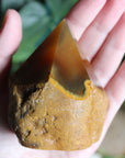 Semi polished carnelian tower 6