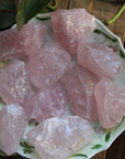 Rough rose quartz piece (Sm/Med size)