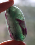 Large rainbow fluorite tumbled stone 9