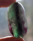 Large rainbow fluorite tumbled stone 9