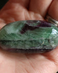 Large rainbow fluorite tumbled stone 9